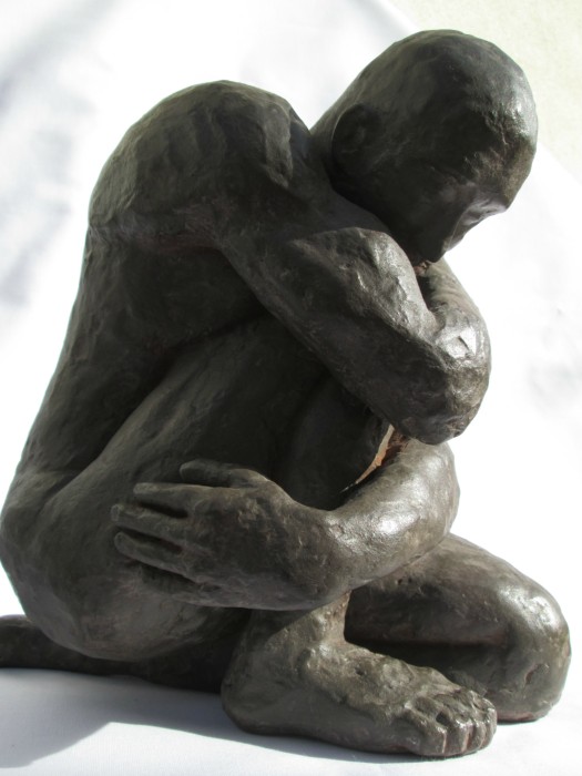 'Nu' / 2014 / Pas à vendre / Ceci n'est pas une création, il s'agit d'une étude de style d'après modèle existant, interprété à ma façon