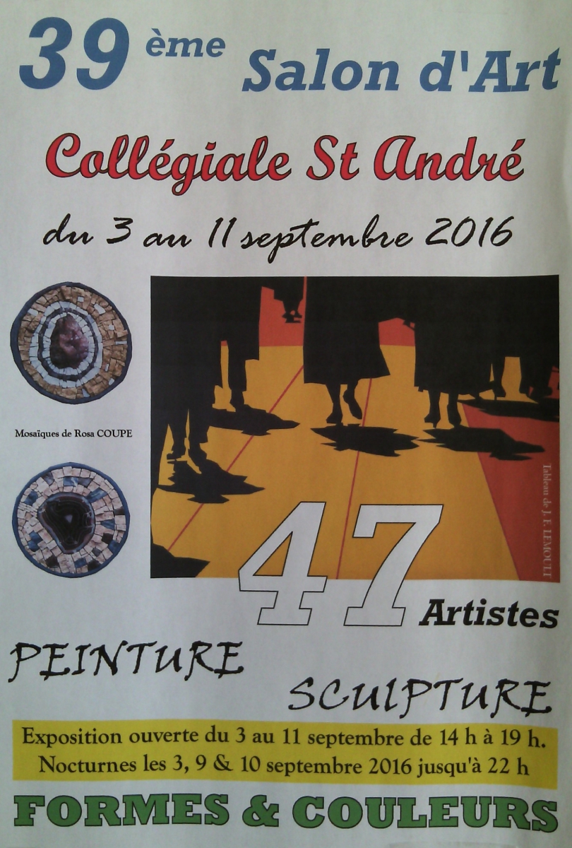 Exposition Rosa Coupé Collégiale Saint André Chartres 2016