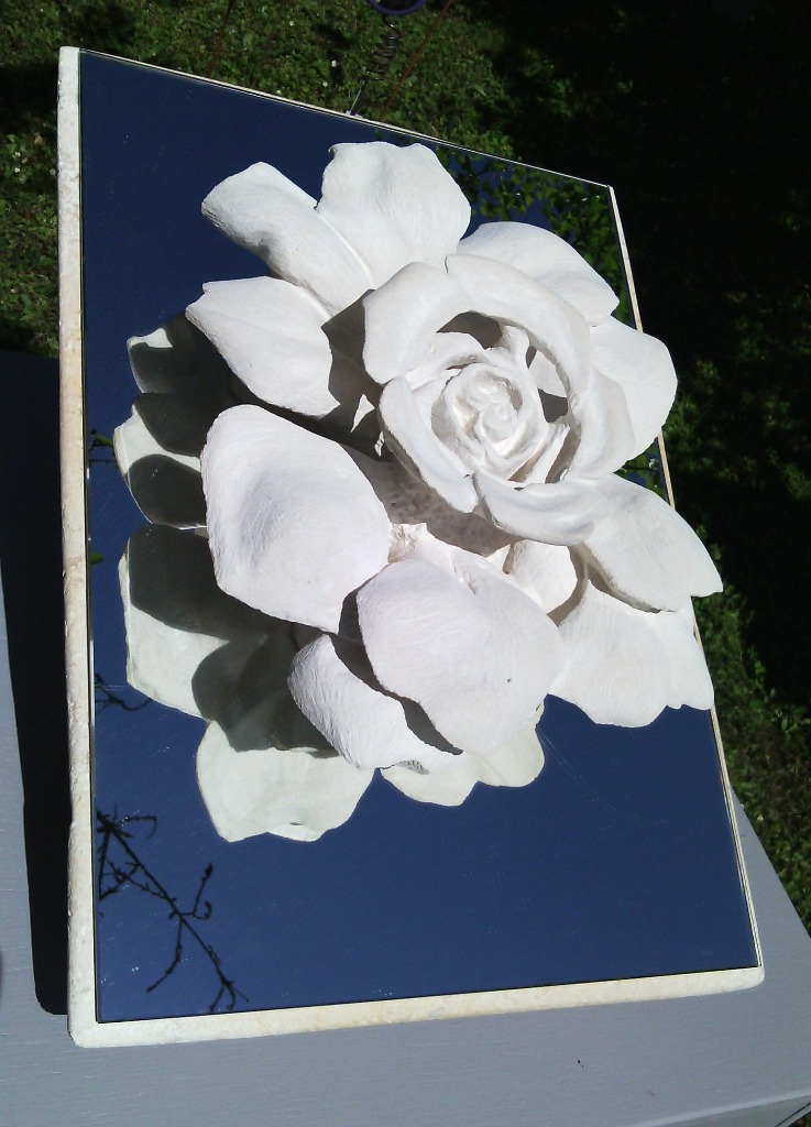 Fleur d'eau imaginaire, sculptée en improvisation totale   2014