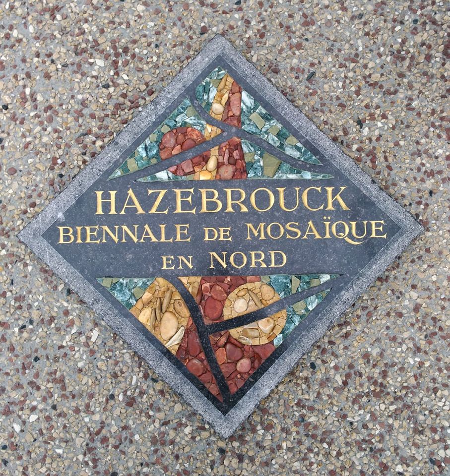 Plaque pour la biennale de mosaïque d'Hazebrouck (2017)